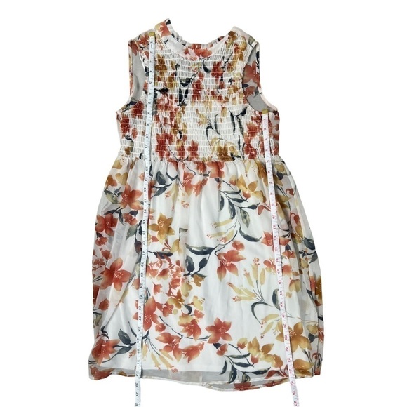 Lily Star Floral Sleeveless Smocked High Neck Sleeveless Mini Dress - Size Small - Picture 11 of 12